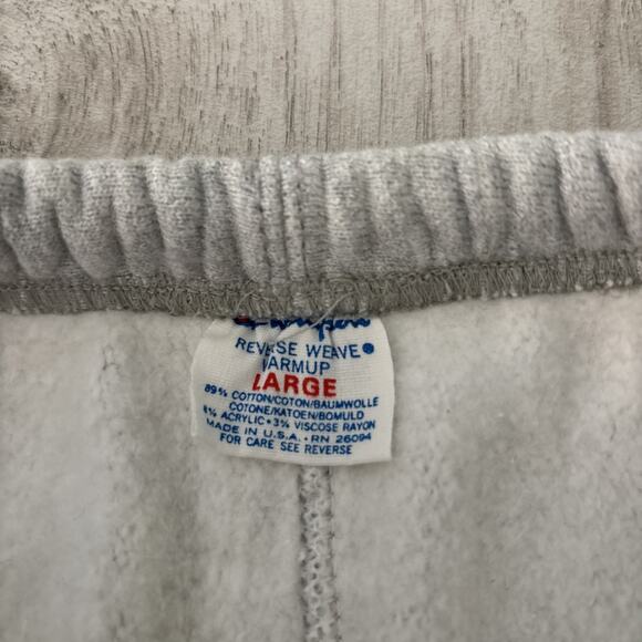 Vintage 80’s Champion Reverse Weave Warmup Sweatpants Men Sz L NFL Chicago Bears - Picture 5 of 12